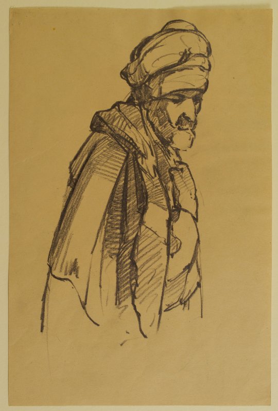 1925-1926 ca. - L'ultima cena (studio di apostolo con turbante)